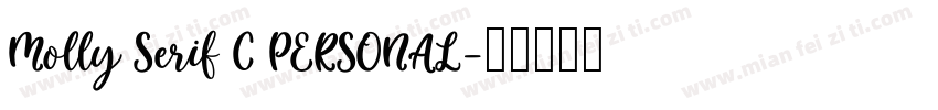 Molly Serif C PERSONAL字体转换